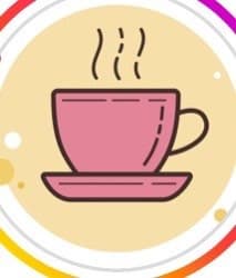 カフェを表すコーヒーカップのイラスト